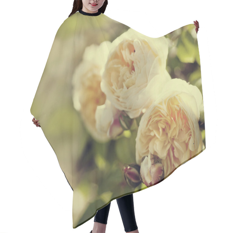 Personality  Yellow Roses Hair Cutting Cape