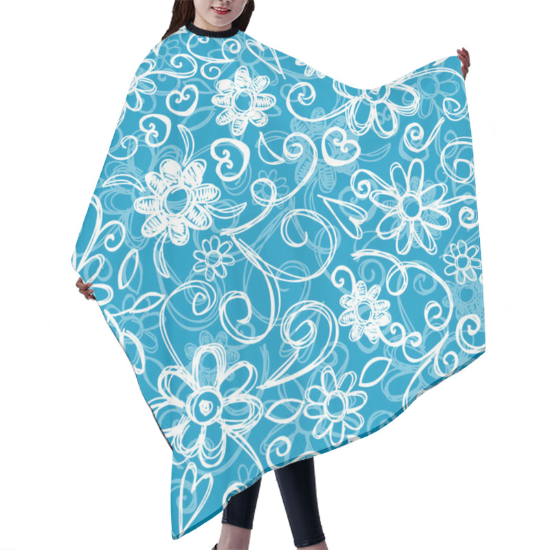 Personality  Flower Seamless Background Hair Cutting Cape