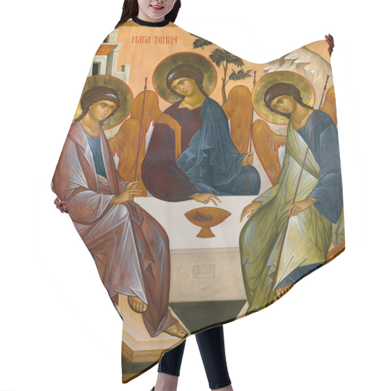 Personality  Icon Of The Holy Trinity. Hair Cutting Cape