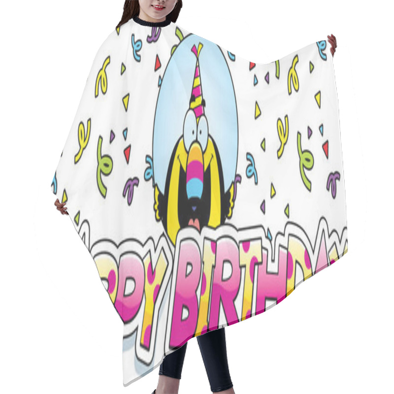 Personality  Cartoon Birthday Toucan Graphic Hair Cutting Cape