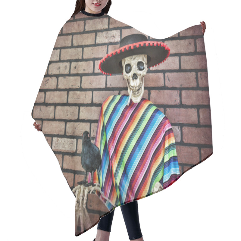 Personality  Skeleton Eastwood Hair Cutting Cape