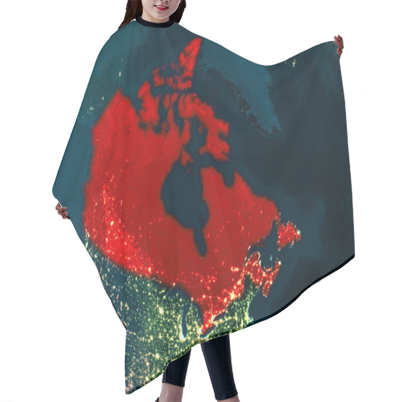 Personality  Night View Of Canada Hair Cutting Cape