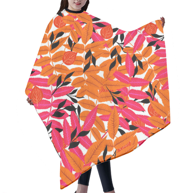 Personality  Autumn Seamless Background With Leaves Hair Cutting Cape