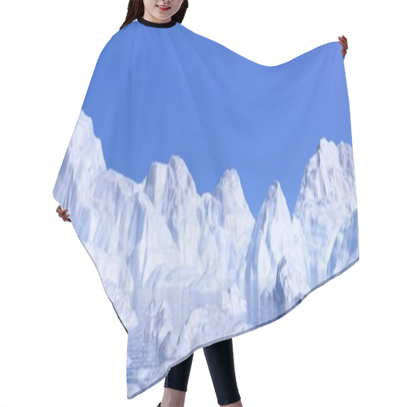 Personality  Icebergs - 3D Render Hair Cutting Cape