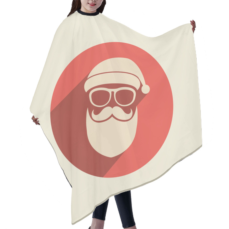 Personality  Santa Claus Icon. Hair Cutting Cape