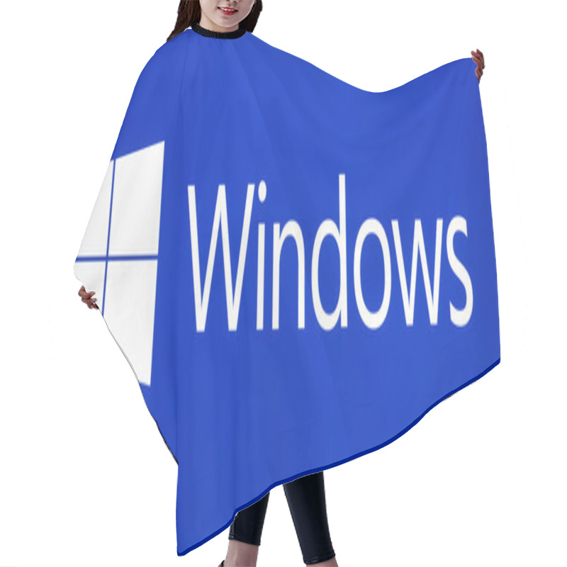 Personality  Microsoft Windows Logo. Hair Cutting Cape