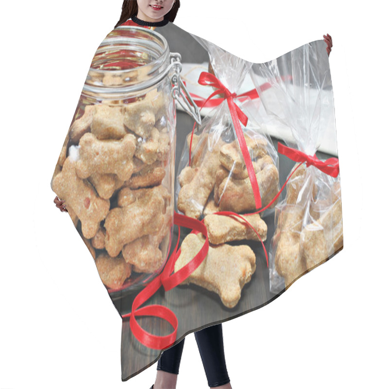 Personality  Packaging Dog Biscuits For Christmas. Hair Cutting Cape