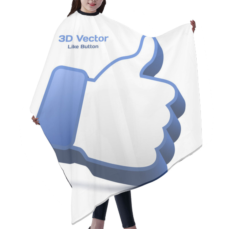 Personality  Big Thumbs Up Button - Like Button Hair Cutting Cape