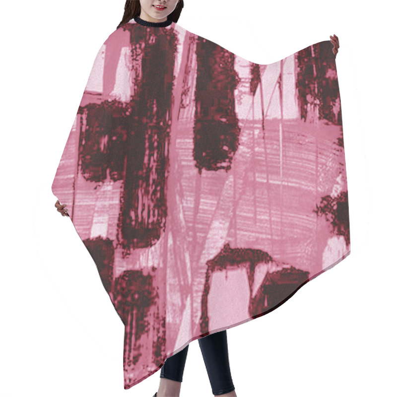 Personality  Geometry Texture Repeat Classic Pattern Hair Cutting Cape