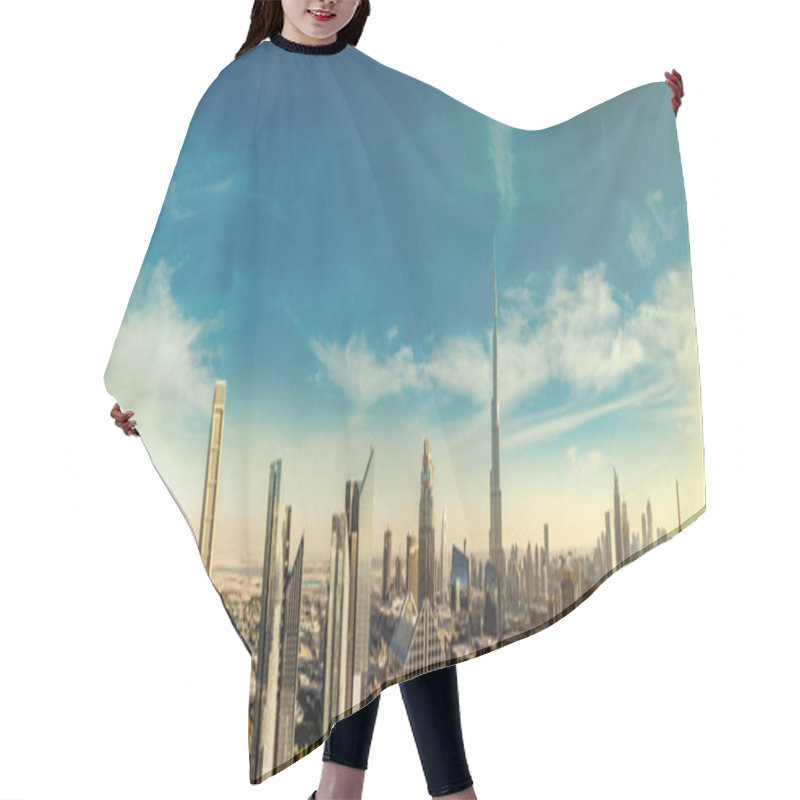 Personality  Downtown Dubai On A Summer Day Hair Cutting Cape