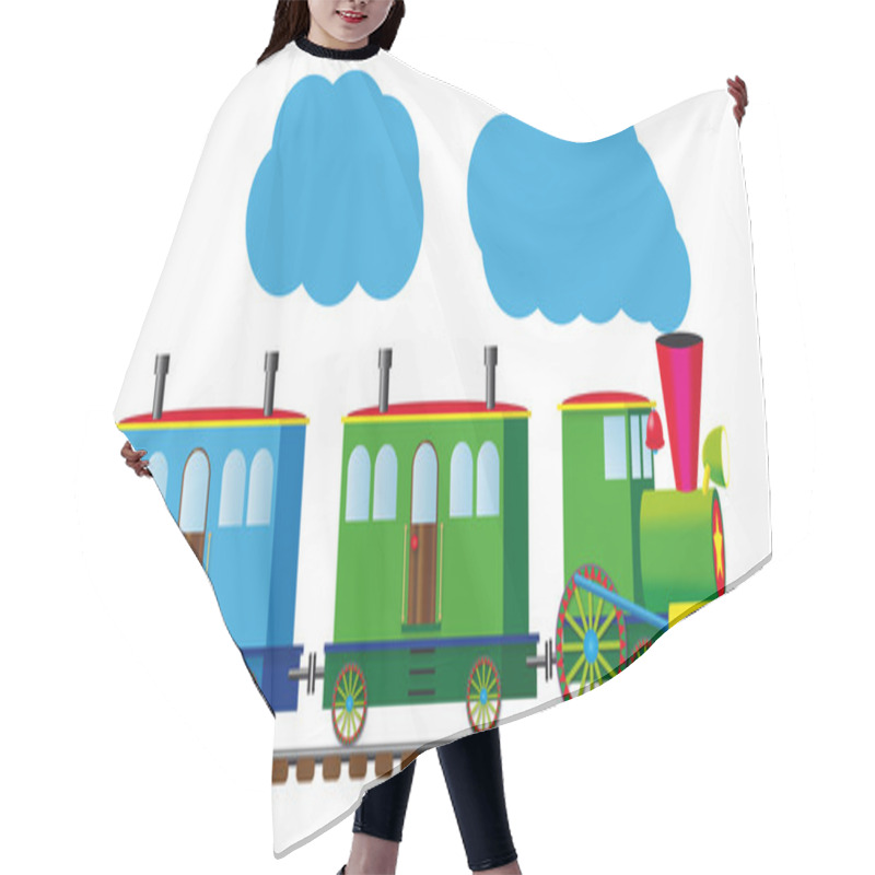 Personality  Funny Train Hair Cutting Cape