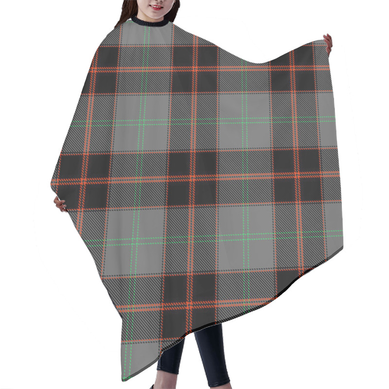 Personality  Tartan Plaid Scottish Seamless Pattern. Hair Cutting Cape