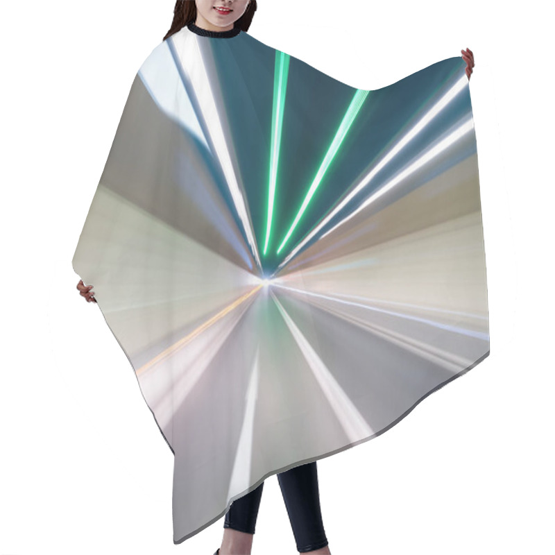 Personality  Tunnel Motion Blur, Abstract Speed Background Hair Cutting Cape