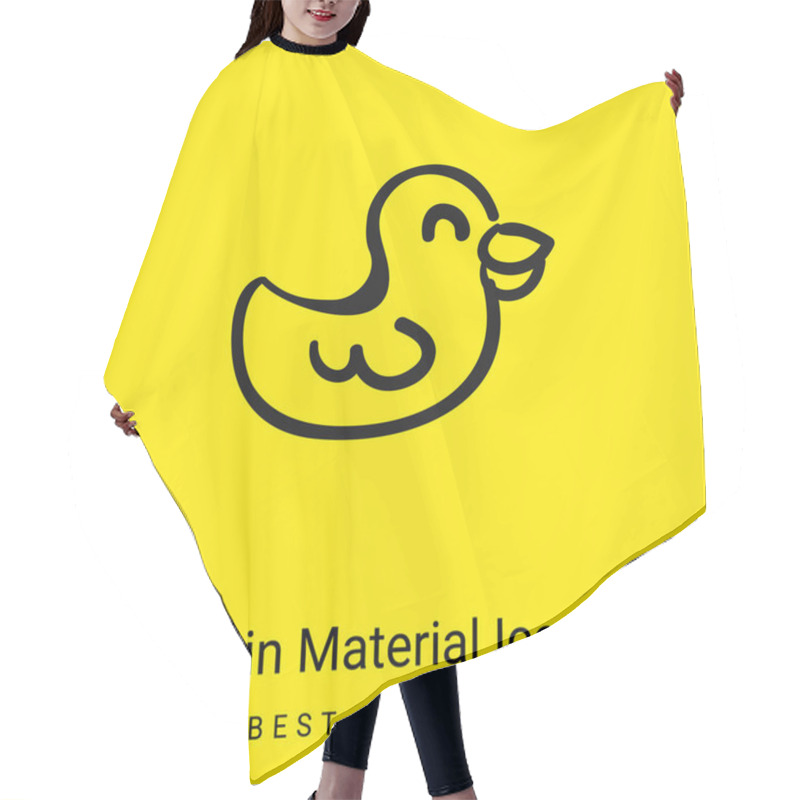 Personality  Bird Hand Drawn Animal Toy Minimal Bright Yellow Material Icon Hair Cutting Cape