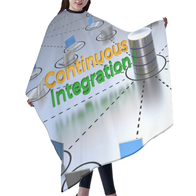 Personality  Continuous Integration Hair Cutting Cape