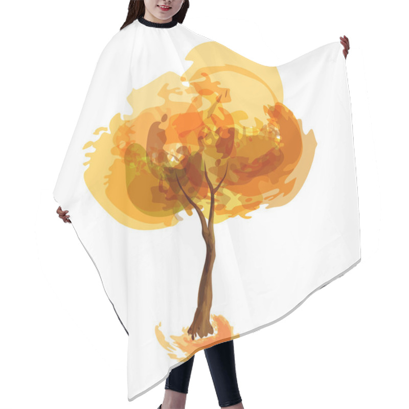 Personality  Autumn Tree Hair Cutting Cape