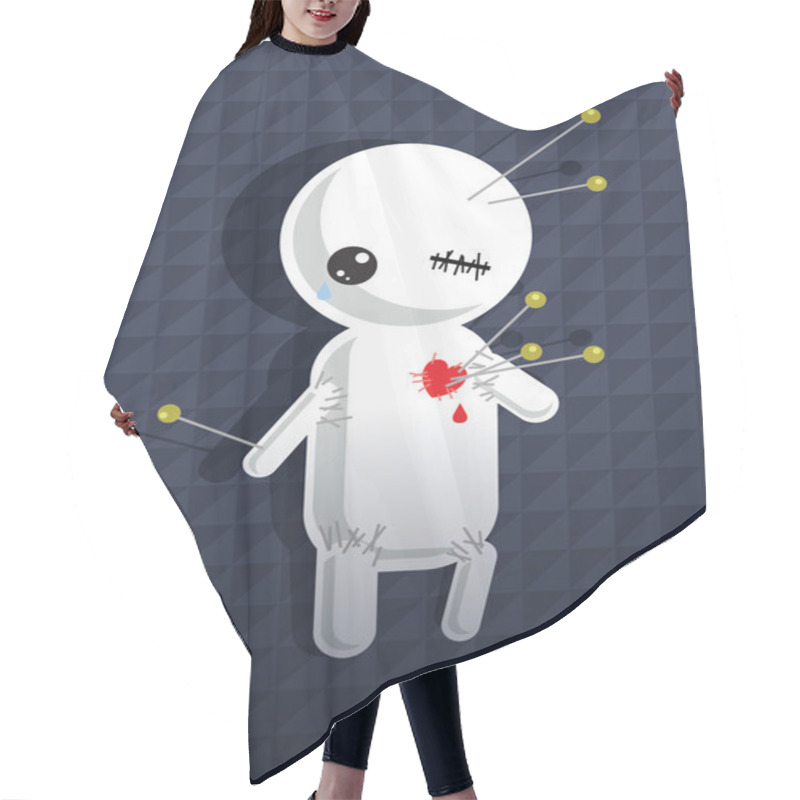 Personality  Voodoo Doll Hair Cutting Cape