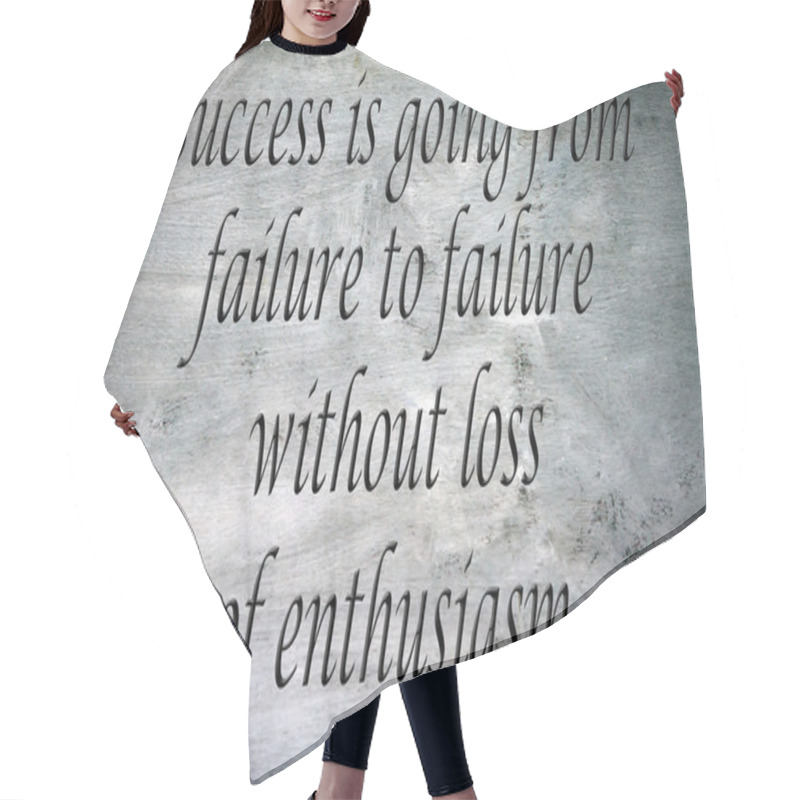 Personality  Uplifting And Inspirational Qoute Of Unknown Origin Hair Cutting Cape