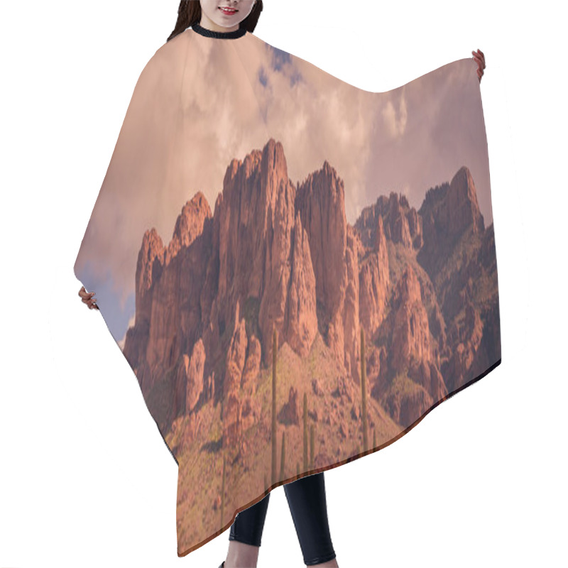 Personality  Arizona Desert Wild West Landscape Hair Cutting Cape