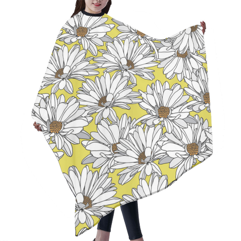 Personality  Elegance Pattern With Flowers Chamomile Hair Cutting Cape