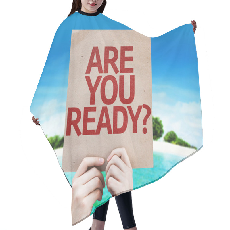 Personality  Are You Ready? Card Hair Cutting Cape