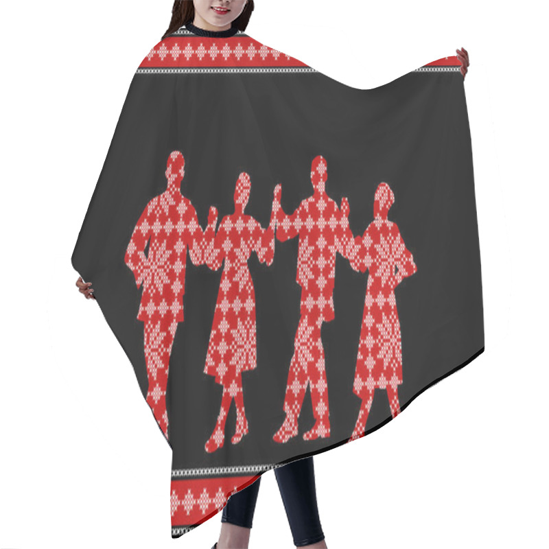 Personality  Traditional Festival Poster With Folk Dancers Hair Cutting Cape