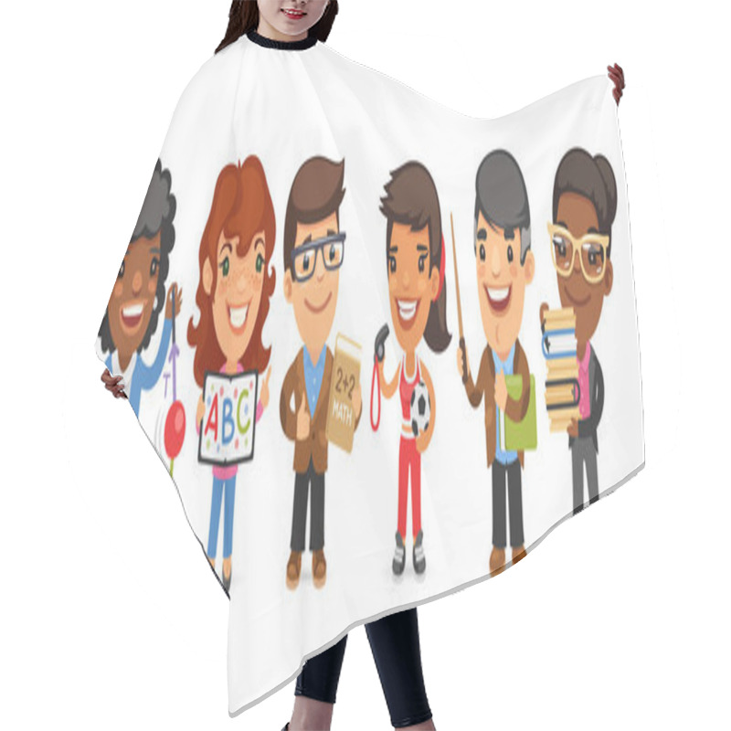 Personality  Cartoon Teachers Men And Women Hair Cutting Cape