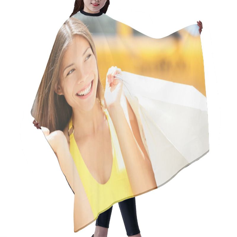 Personality  Shopping Woman In New York City - Summer Shopper Hair Cutting Cape