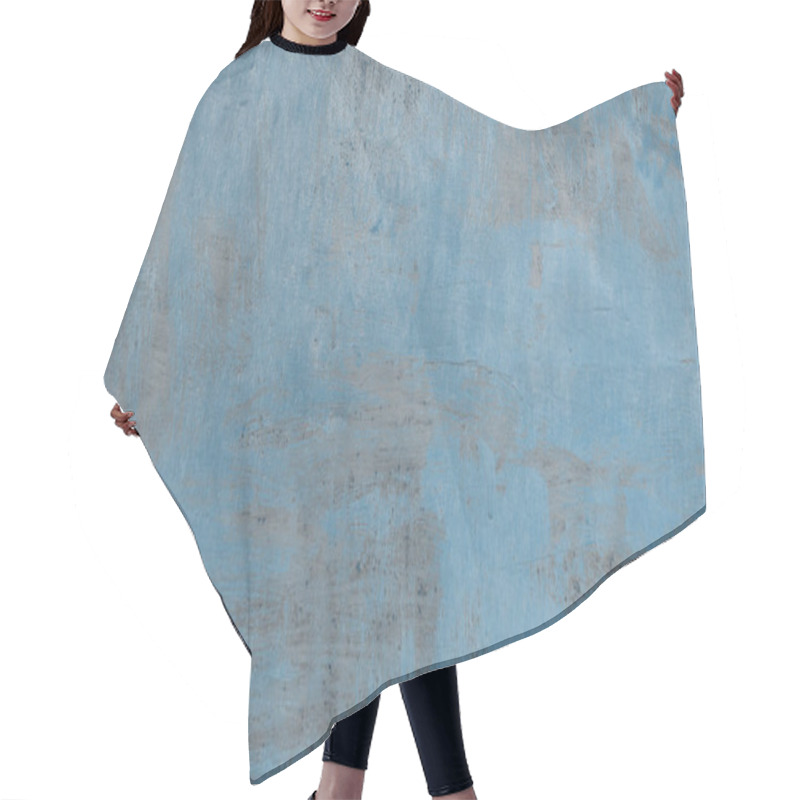 Personality  Full Frame Of Old Weathered Grey And Blue Concrete Background  Hair Cutting Cape