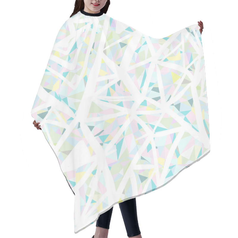 Personality  Pastel Seamless Texture With Triangles Hair Cutting Cape