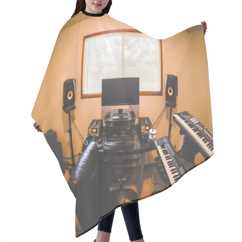 Personality  Inside A Modern Home Studio Room Hair Cutting Cape