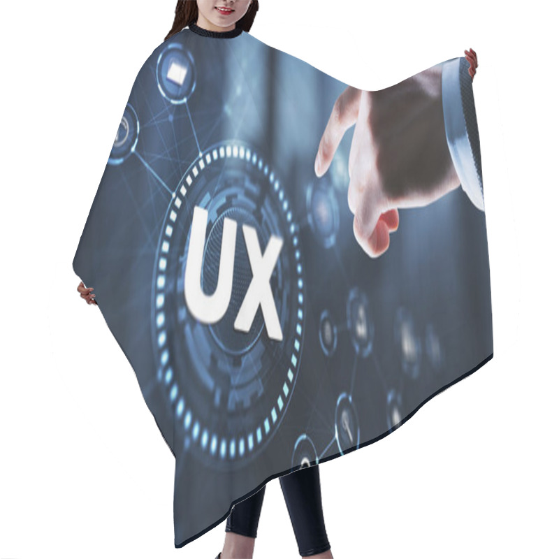 Personality  Mobile App User Experience UX Or App UX. Hair Cutting Cape