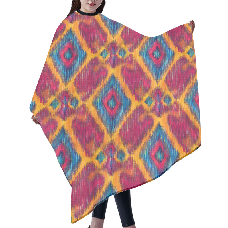 Personality  Seamless Ikat Pattern Hair Cutting Cape