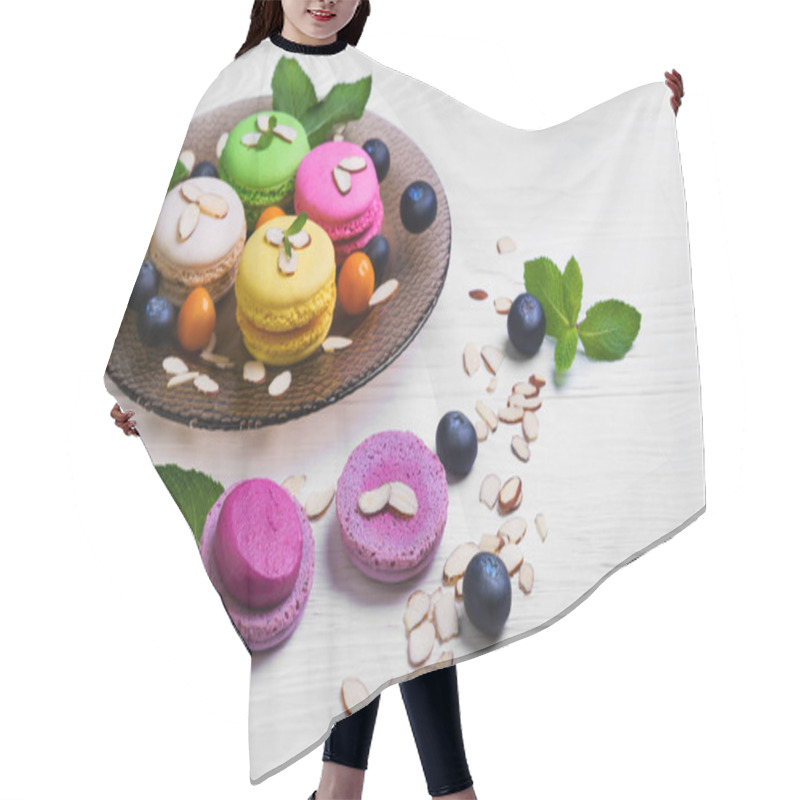 Personality  Air Cake Macaroon Hair Cutting Cape