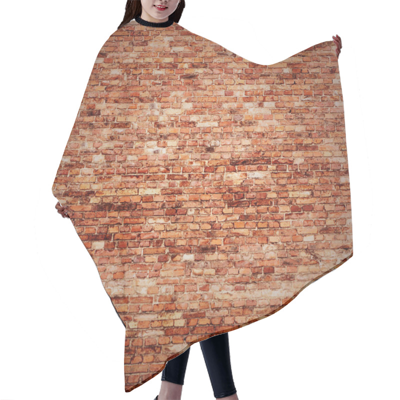 Personality  Red Brick Wall Texture Background Hair Cutting Cape