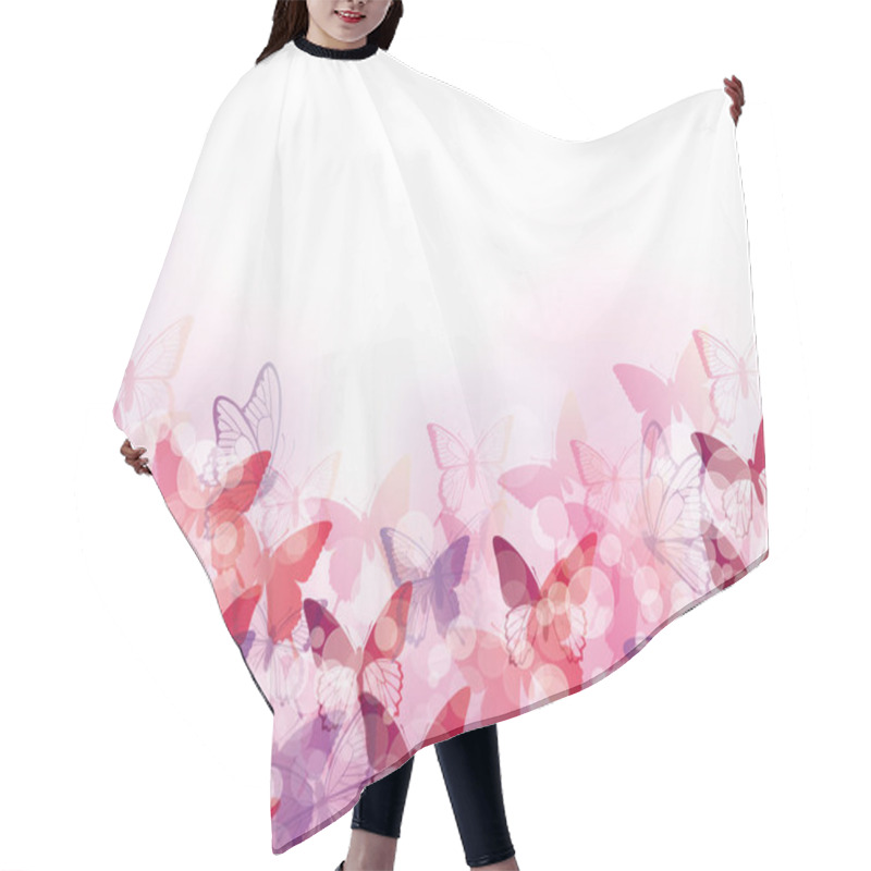 Personality  Background Of Butterfly Silhouette Illustration  Hair Cutting Cape