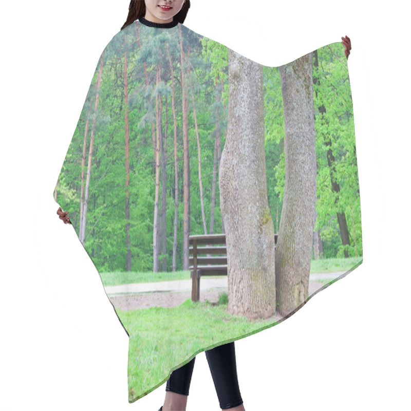 Personality  Halting Under The Trees Hair Cutting Cape