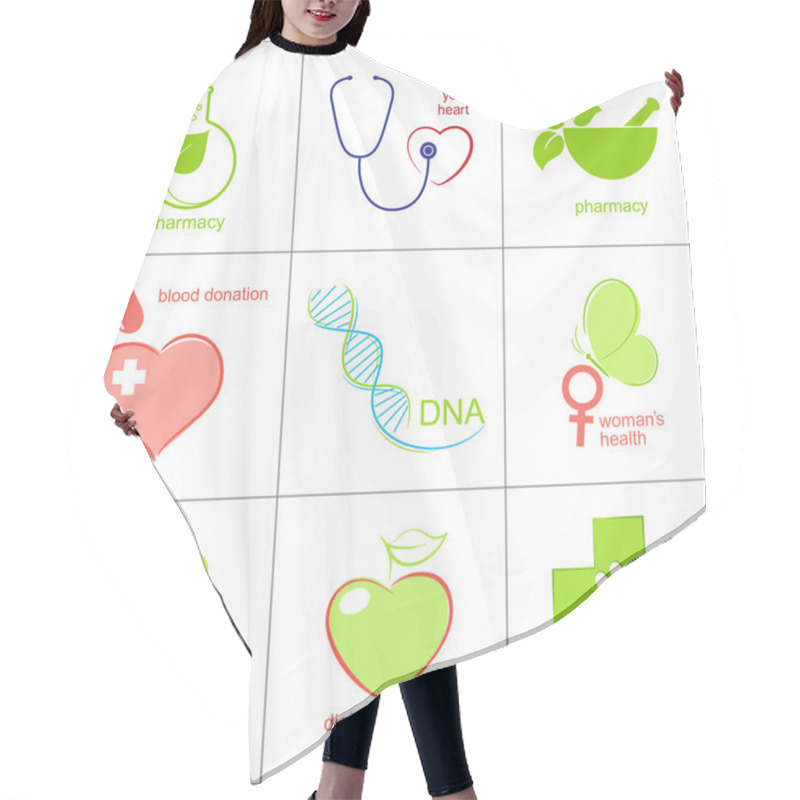 Personality  Health Care Icons Hair Cutting Cape