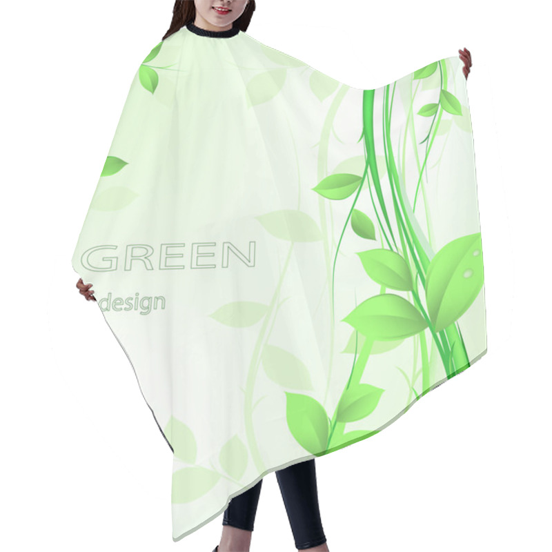 Personality  Green Abstract Design Hair Cutting Cape