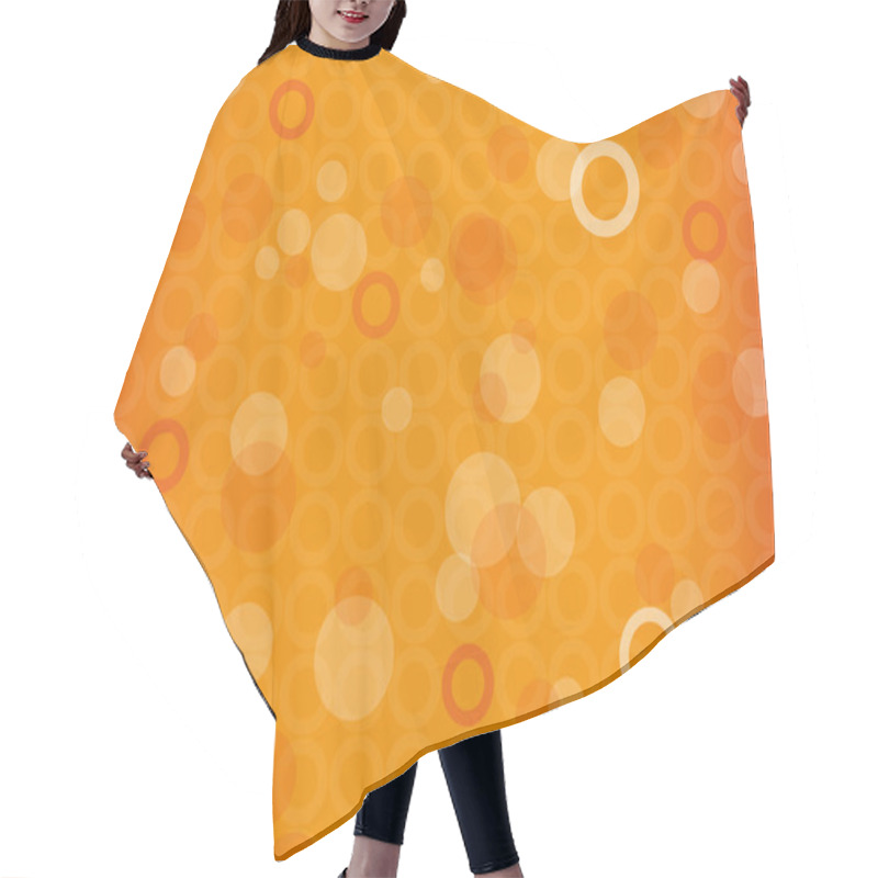 Personality  Orange Background Hair Cutting Cape