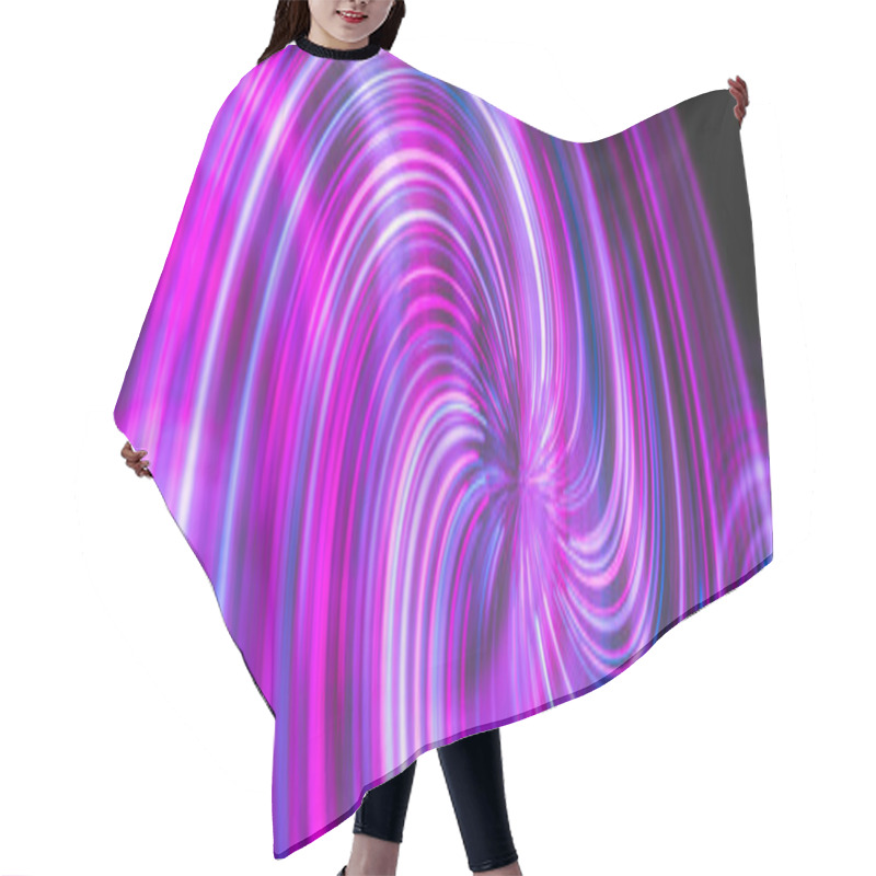 Personality  Horizontal Abstract Neon Background Line Creative Entertainment Background Hair Cutting Cape