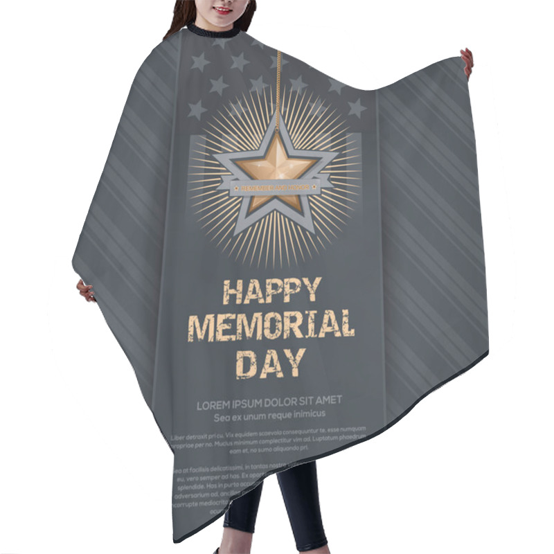 Personality  Poster For Memorial Day Hair Cutting Cape