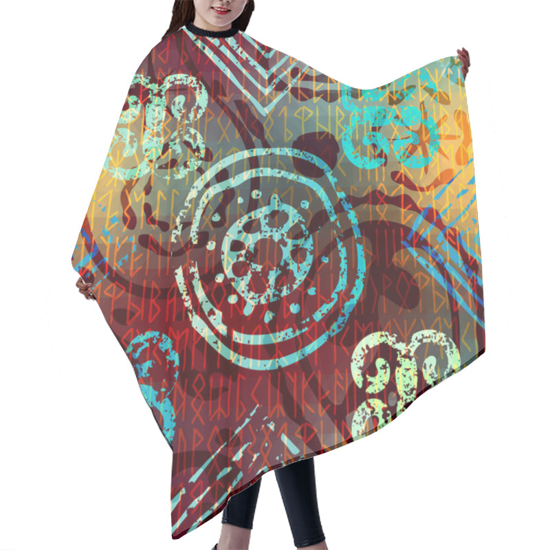 Personality  Basic CMYK Hair Cutting Cape