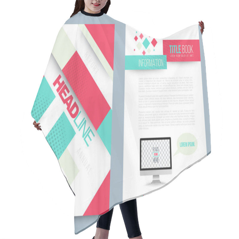 Personality  Template Cover Design Hair Cutting Cape