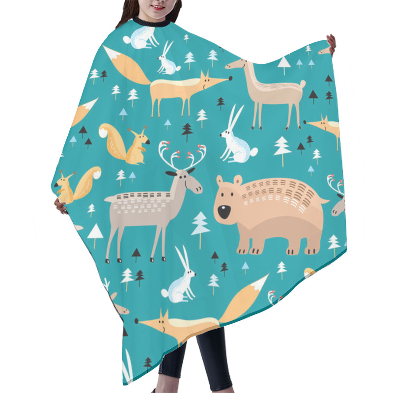 Personality  Texture Of Wild Animals Hair Cutting Cape