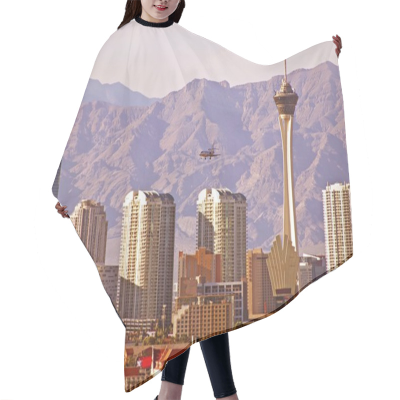 Personality  Vegas Cityscape Hair Cutting Cape