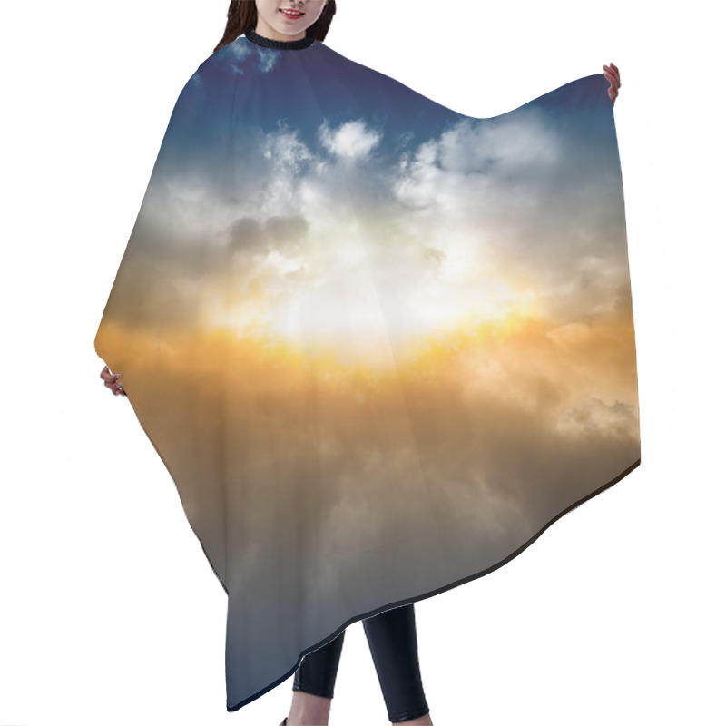 Personality  Beautiful Sky Hair Cutting Cape