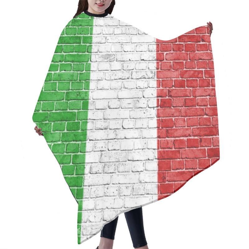 Personality  Grunge Italy Flag Hair Cutting Cape