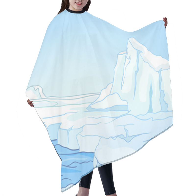 Personality  Cartoon Nature Landscape Arctic Hair Cutting Cape