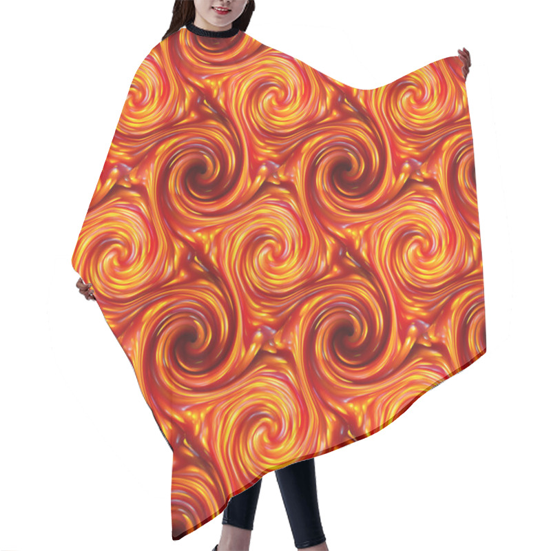 Personality  Seamless Twirls Abstract Hair Cutting Cape